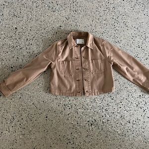 Wilfred cropped cotton jean jacket